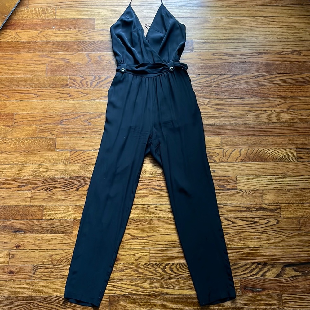 Yumi Kim Halter Strap Dressy Black Jumpsuit